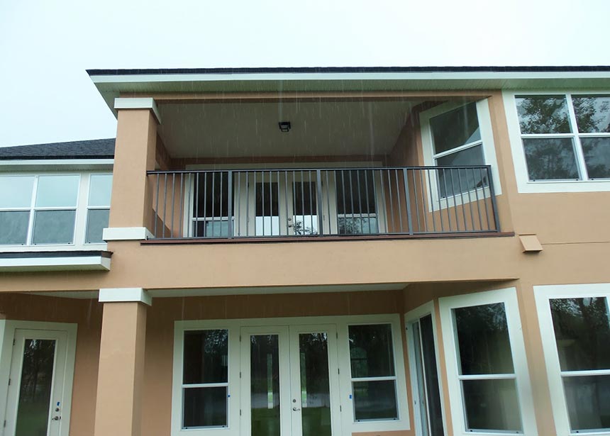 Metal Balcony Railing Front View